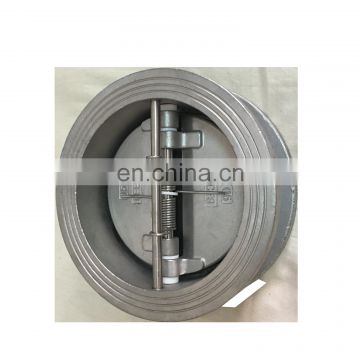 DN200 8 inch stainless steel body SS304 CF8 CF8M double disc check valve