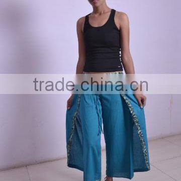 Teal Thai Harem Alibaba Gypsy Hippy Boho Cotton Fisher Man Wrap Yoga Butter Fly Pant Trouser