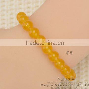 Red Malaysian Jade Rosary Chaplet Bead Bracelet Stretch Bracelet photo-4