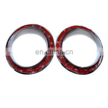 Pair Chrome Front Fog Light Lamp Covers Trim Ring For Nissan Qashqai 07-15 photo-6