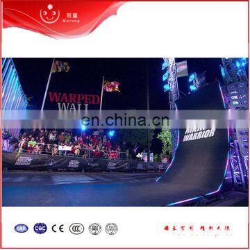 Hot Design Ninja Warrior Trampoline Park Foam Pit With Climbing Wall For Sale