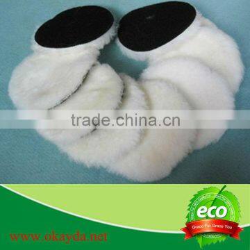 Sheepskin Car Velcro Polishing Pad