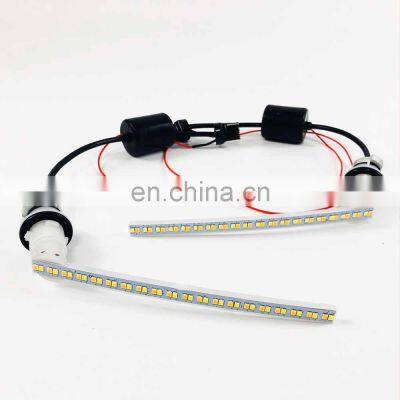 Carest 2PCS Car Dynamic Turn Signal Light For Toyota Alphard Vellfire 20 Vellfire 30 LED DRL Daytime Running Light