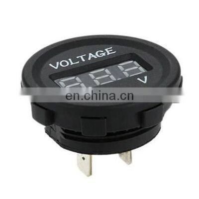 Waterproof Led Digital Display Voltmeter Voltage Meter Round Panel Car Boat Dc 12v 24v DS4010, Voltmeter Measure Voltage 5-40V photo-5