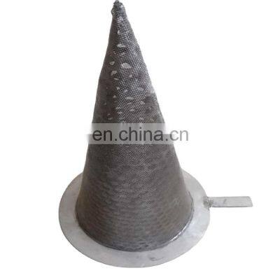 conical line strainers,High quality primary strainer temporary oil filter cone shape stainless steel mesh basket filter