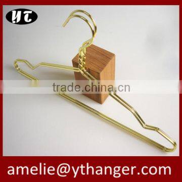 High quality wire hangers Gold metal clothes hanger