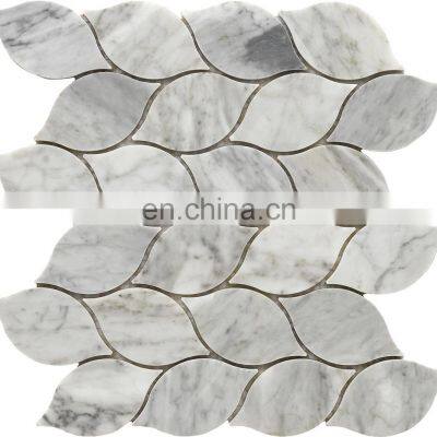 JBN Irregular Kitchen Backsplsh  Oem Irregular Chip Outdoor Piece Hotel Feature Stone Mosaic Tiles