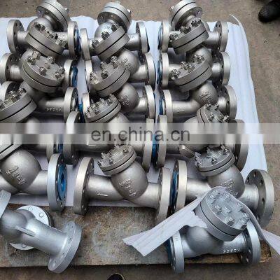 ASTM A351 CF3M CF8M SS304 SS316L Stainless Steel Materials Water Oil Y TYPE STRAINER HIGH PRESSURE 600LB 900LB 1500LB