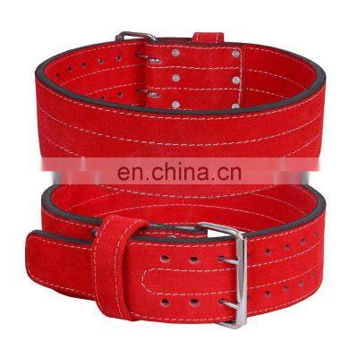 Powerlifting Leather Belt Fitness Protection Back Support Power Training Gym Belt Power Lifting Belt For Back