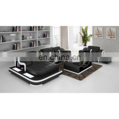 Living room sofa set corner sofa real genuine cow leather sectional sofas nordic L shape couch