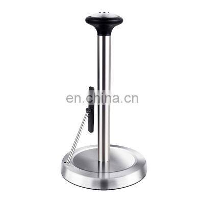 Top Rated Good Grip Space Saving Fancy Kitchen Perfect Tear Wall Standing Paper Towel Holder photo-4