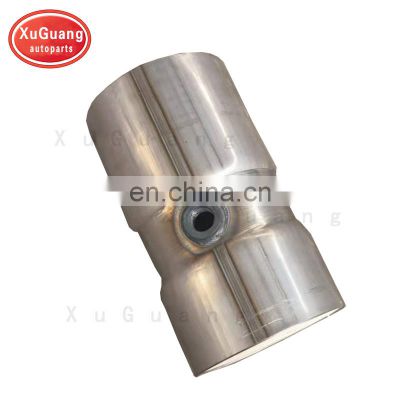 XG-AUTOPARTS Hot sale universal round open one ceramic catalyst with metal with sensor hole in the middle