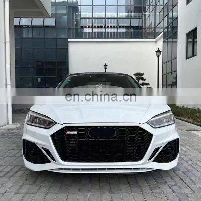 Auto Parts Front Bumper RS5 Style 2021 Look Car Bumper for Audi A5 S5 2017-2020 Upgrade to 2021 Car Bodikits photo-4