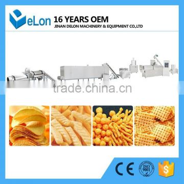 2014 professional snacks puffed making machine with 300-500kg/hr