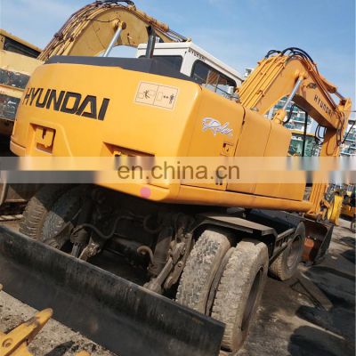 Cheap Hyundai 130w-5 wheel excavator