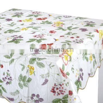 Wholesale Home Flanno Table Cloth Square Table Floral Print Tablecloth photo-3