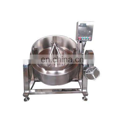 Mini stainless steel jacket cooking electric double gas steam jacketed kettle with mixer agitator