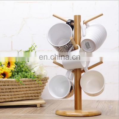 Wholesale Household Multi-layer Creative Tea Bamboo Coffee Cup Holder