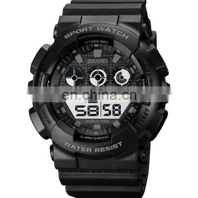 New Arrival Skmei 1857 Black Sport Digital Watch Men Water Resistant 50 Meters Wholesale Price