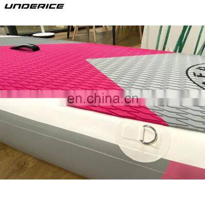 2022 Hot Sale New Design Wooden Inflatable Stand Up Paddle Board Sup Boards Inflatable Stand Up Paddle Board Pink Color for Lady photo-4