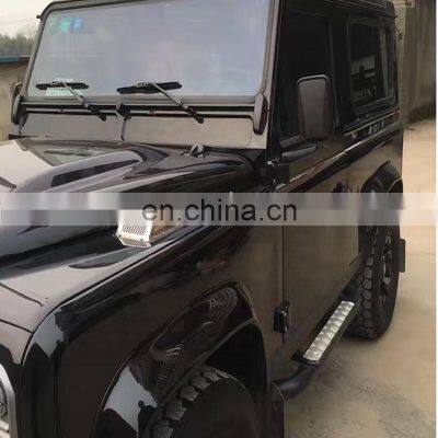 2 Pcs Car Decorative Front Hood Bonnet Side Trim Cover Steel Air Flow Intake Vent Side Vents Fit for Land Rover Defender photo-5