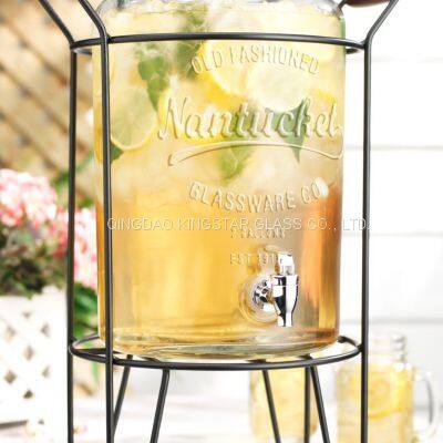 clear glass dispenser