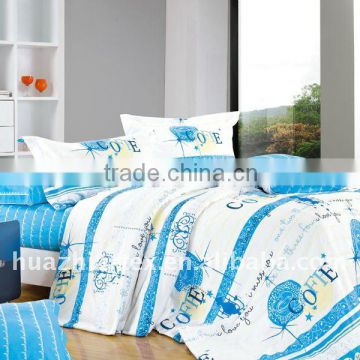 2014 latest design 100% cotton cartoon printed bedding set