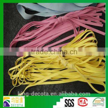 High Elastic smooth colorful Synthetic Rubber Belt For Swimwear/underwear