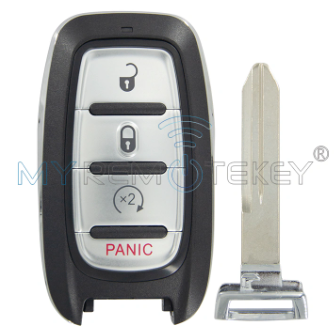FCC M3N-97395900 Smart Key 4 Button 433mhz Hitag-AES 4A Chip-NCF29A1M for 2019-2020 Chrysler Pacifica Voyager PN 68419652 photo-3