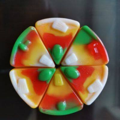 Christmas Gummy Candy 18g Big Burger and Big Pizza Sweet Gummy Candy for Family and Friends to Share