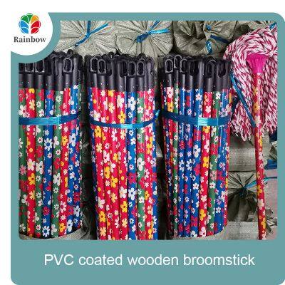 PVC Coated Wooden Mop Brush Broom Stick Price for Quality Brushes and Brooms