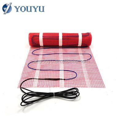 Residential Hospital School Underfloor Warm Room Floor Heating Mats Under Tiles Electric Heating Cable Mat