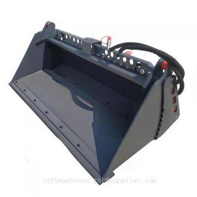 Anexo para carregador de direção deslizante, balde hidráulico, baldes 4 em 1