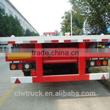 good quality low price 3 axles platform semi trailer