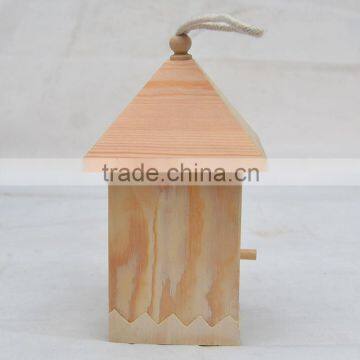 High Quality wooden bird nest decorated wood pet house