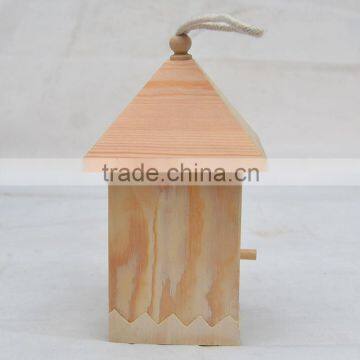 High Quality Wooden Bird Nest Decorated Wood Pet House