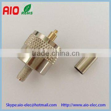 UHF male crimp RF connector,PL259 for RG58 cable