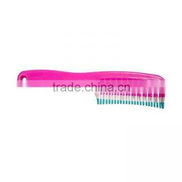 profession wide tooth handle hair comb plastic