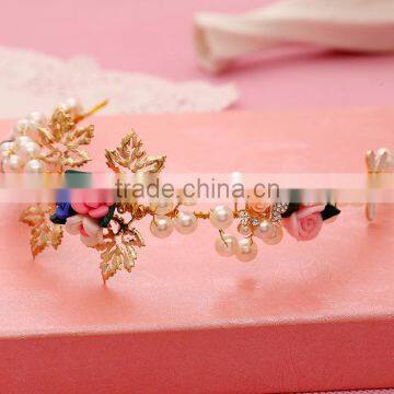 Hair Accessories Hair Jewelry Rhinestone Wedding Flowers Gold Plated Jewelry Wholesale Crowns photo-5
