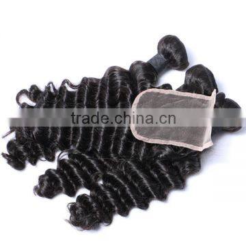 3 Bundles Hair and Closure for Full Head Brazilian Hair Bundles With Closure Supplier's Choice photo-6