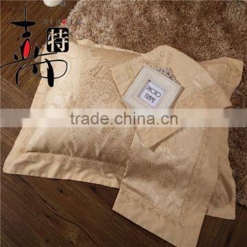 2016 new fashion design jacquard hotel pillowcase