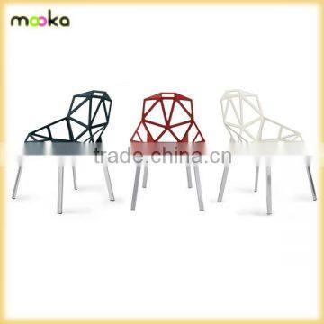 aluminium chair one stackable metal Chair one outdoor chair