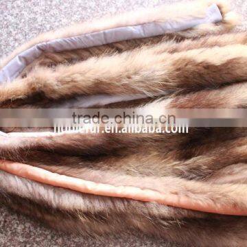 Factory Direct Natural Color Raccoon Fur Stripes For Jacket Collar