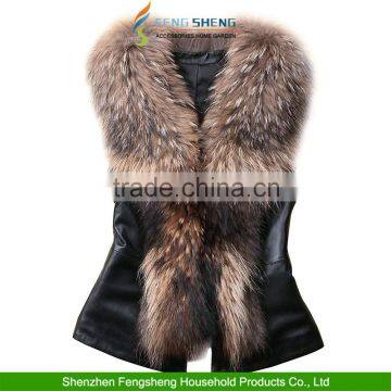 Women's Faux Fur Vest Jacket Sleeveless Winter Body Warm Coat Waistcoat Gilet