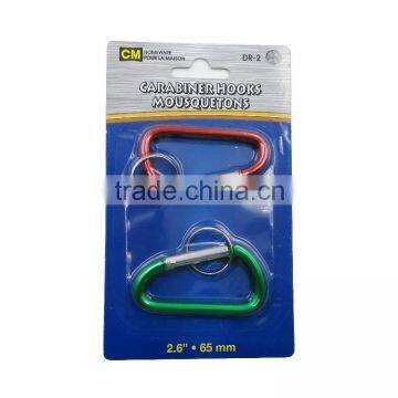 aluminium metal carabiner hooks keychains