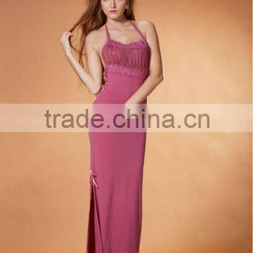 Fashionable sexy hot sales women night long fancy Halter Dress llingeries 3378