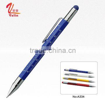 Metal tool pencil with ruler, rubber and touch screen 3 in 1 pencil                        
                                                                                Supplier's Choice