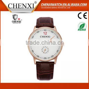 Wholesale Genuine Leather Strap Wrist Brand Watch Low Price Leather Watches Men'S