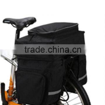 Durable bike bag big capacity three-piece suit bike rear bag