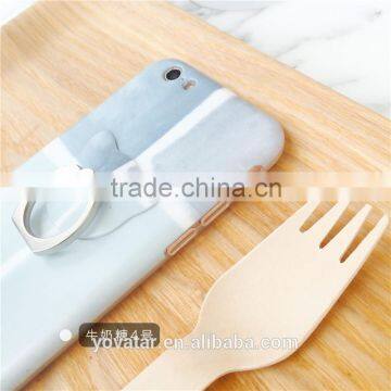 Soft Silicone Mobile Phone Case Simple Style Cell Phone Case for IPhone6/6 Plus With Ring Stand photo-3